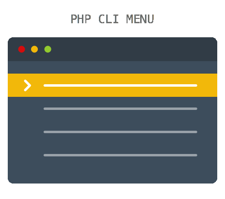 PHP CLI MENU